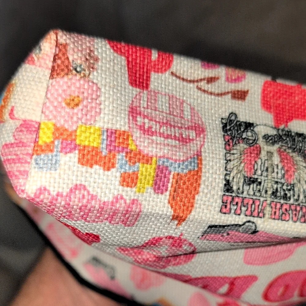 Nashville Themed Cosmetic Bag - Pink and White